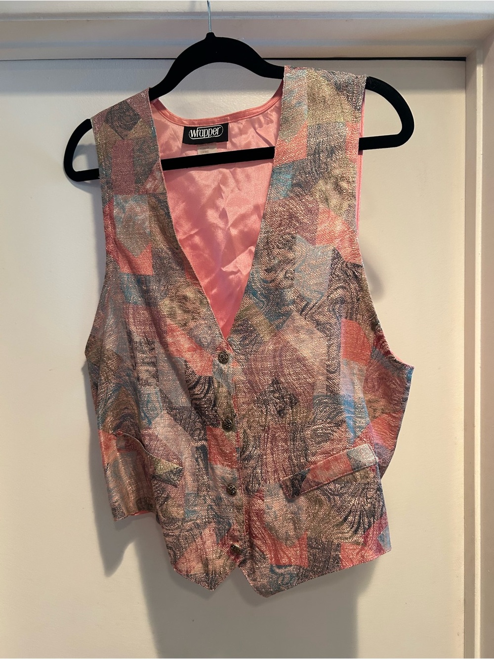 Vintage Multicolor Patterned Vest